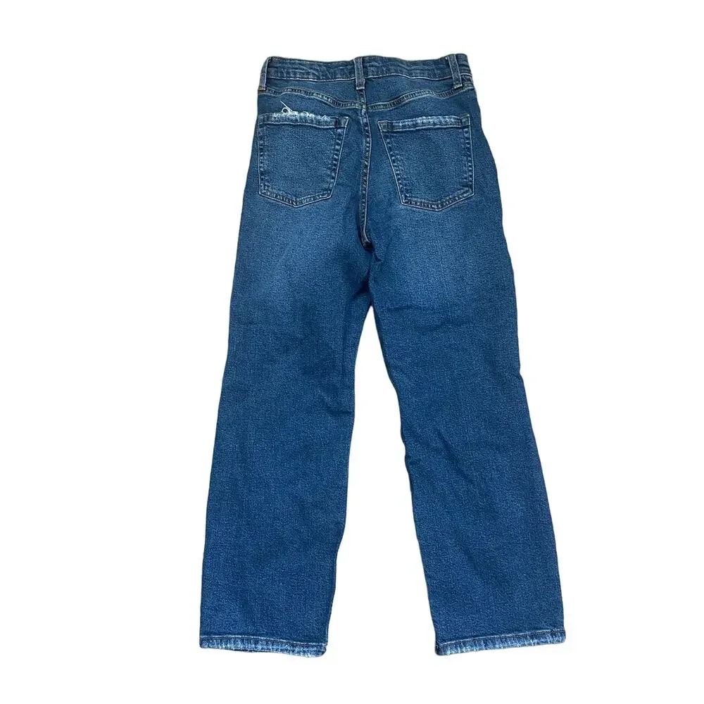Wild Fable Straight Leg Jeans Ankle Cut Distressed- 2 Normcore Casual